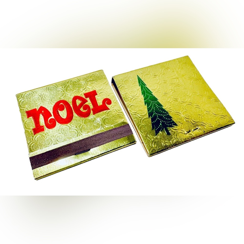 Toledo Scale Employees Credit Union Vintage Christmas Noel Unstruck Match Books - Picture 4 of 15